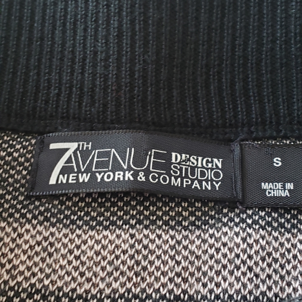 7th Avenue s heart beat zig zag stretch convertible tube sweater skirt/ dress - Picture 7 of 9